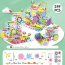 Blocos de construção de engrenagens elétricas montadas para crianças 😍