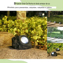 Kit com 3 unidades - Luz solar à prova d'água para paisagens rochosas