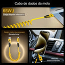 🔥 Cabo de carregamento rápido de mola 4 em 1