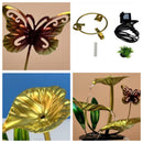 Aquário luxuoso e criativo decorado com peixes-lótus