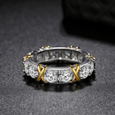 Anel de Zircônia Banhado a Ouro 18k